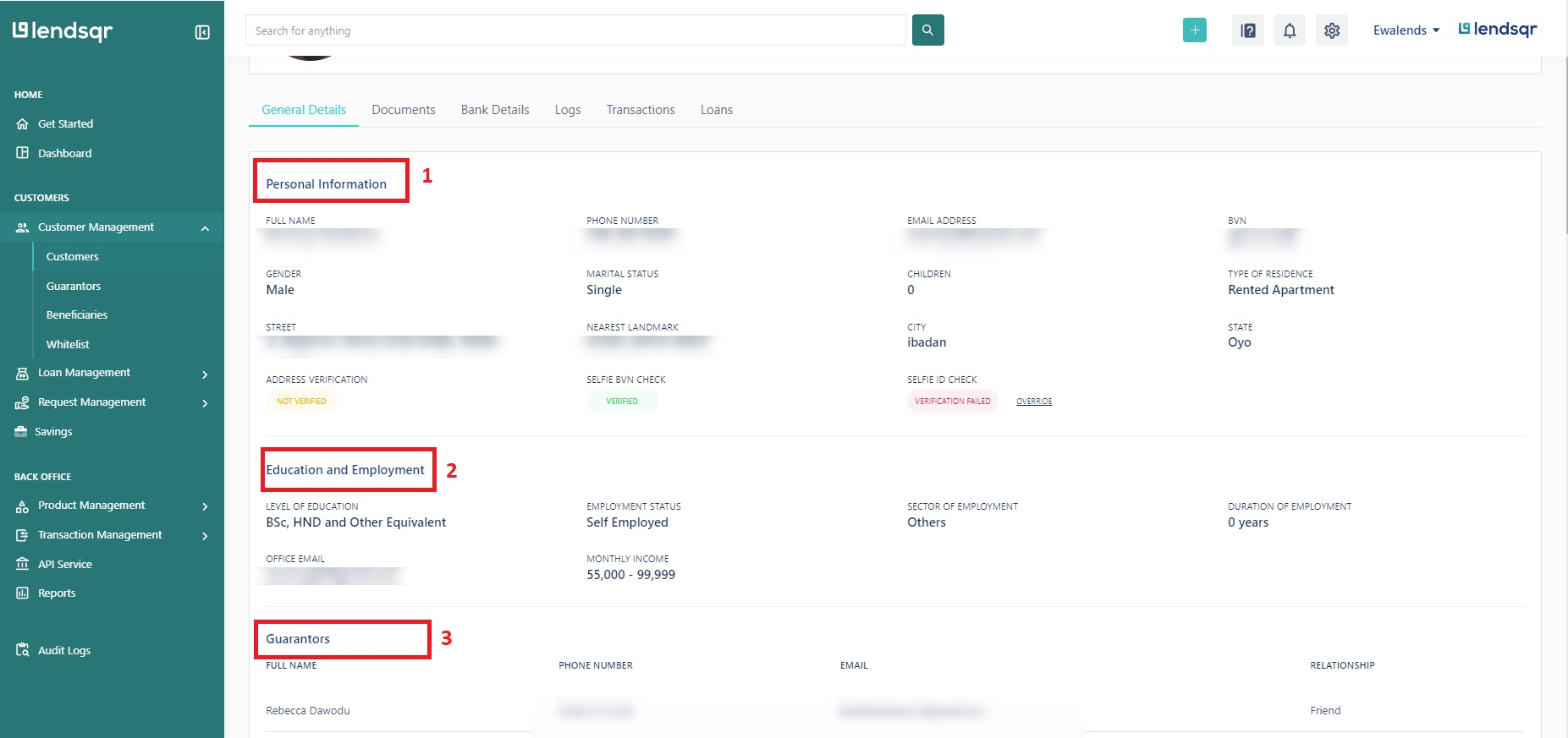 How to view users' general details image