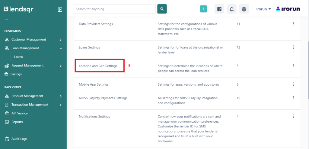 configure location settings