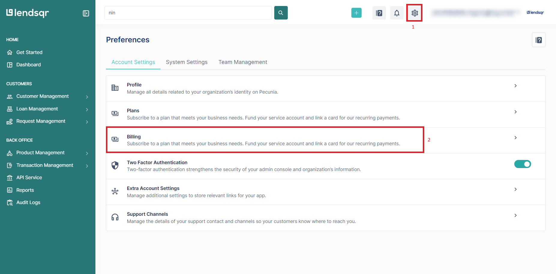 How to view my current subscription plan - Lendsqr Documentation