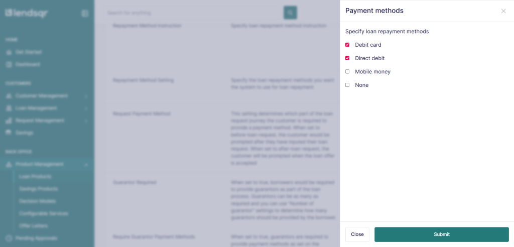 How to set direct debit as a loan repayment method