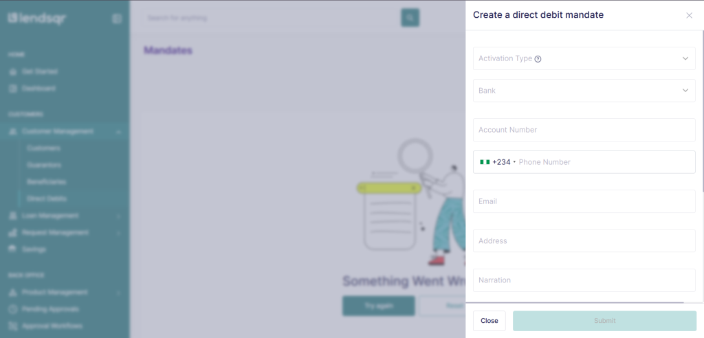Who do users submit the signed mandate form to?
