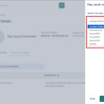 Understanding interest day count convention configuration for loan products