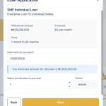 The Loan application process