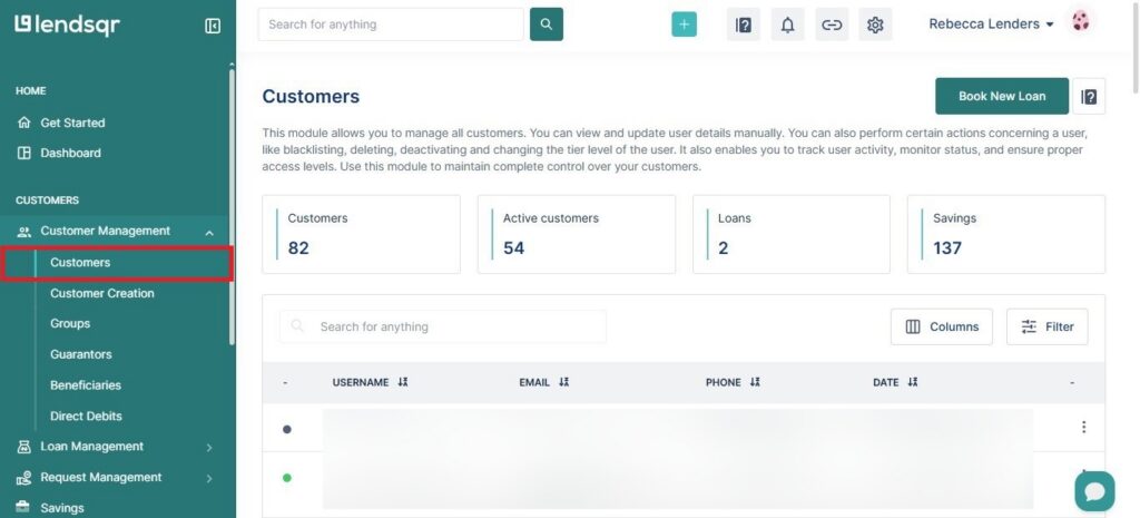 Viewing dedicated account managers for a customer