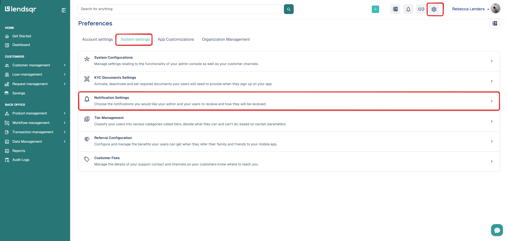 Customising SMS notification content - Lendsqr Documentation